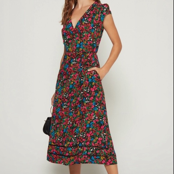 GAP Dresses & Skirts - Floral Wrap Midi Dress